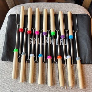 Marshmallow Roasting Sticks Set - Multicolor
